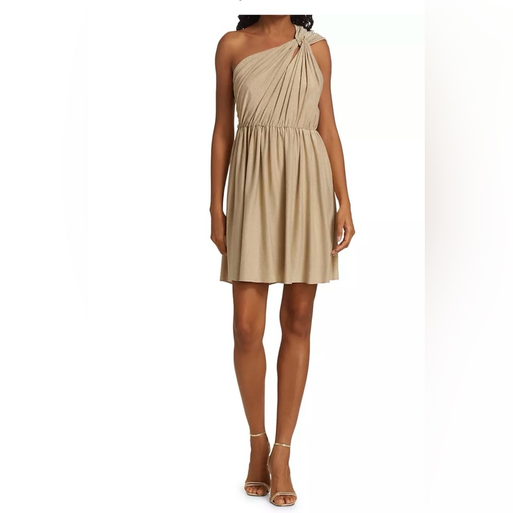 HALSTON Rory Metallica Kinit dress
